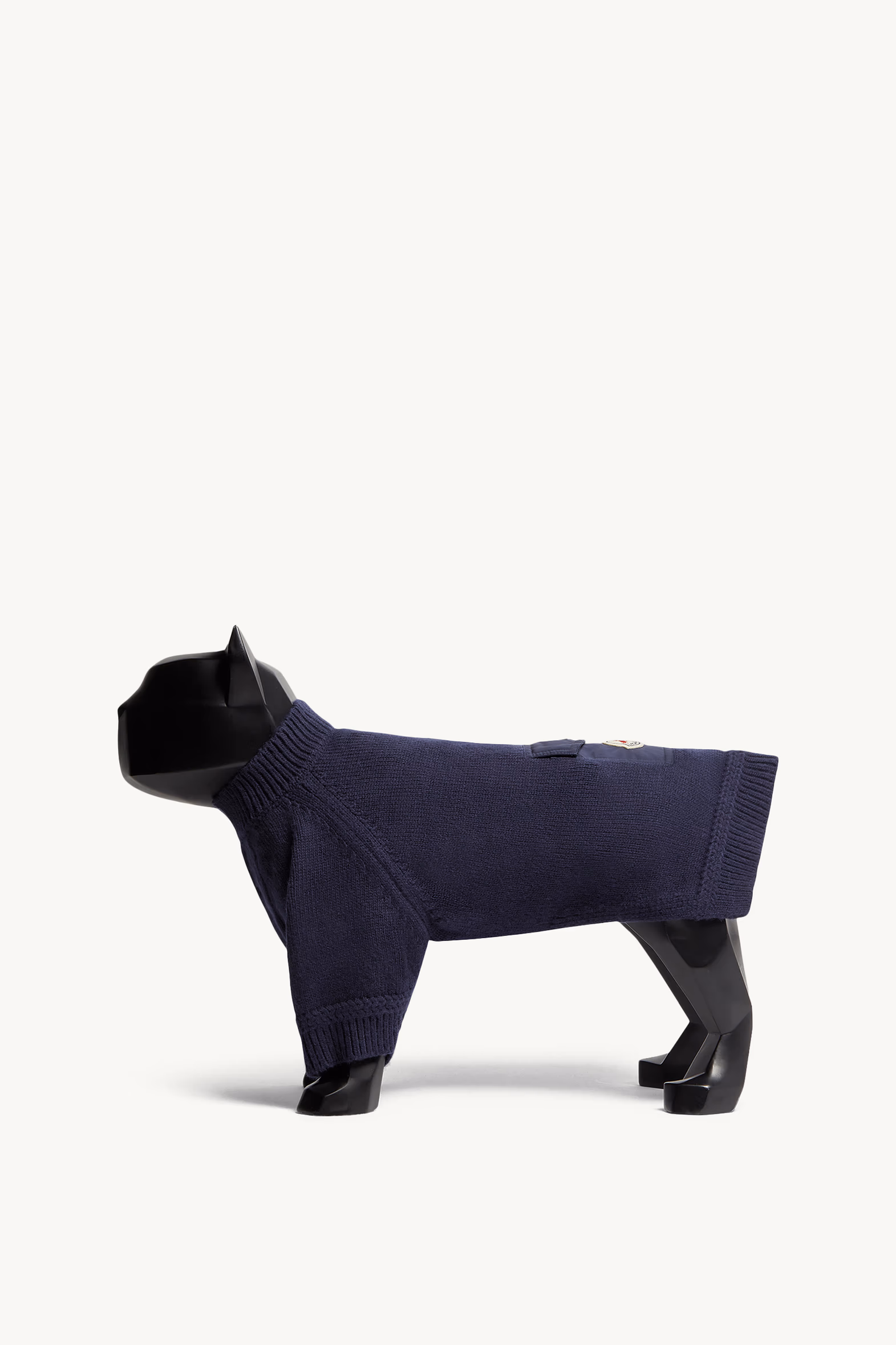 Wool Dog Sweater Gender Neutral Dark Blue Moncler 0